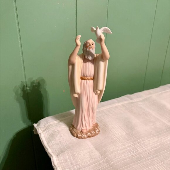 Vintage 1996 HOMCO Home Interiors Masterpiece Porcelain NOAH Religious Figurine - Picture 1 of 6